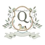 Matriz de Bordado - Alfabeto Cavalinho Letra Q