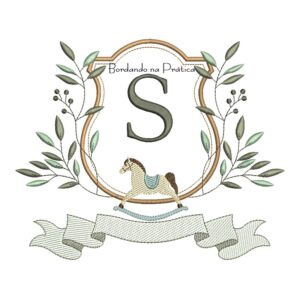 Matriz de Bordado - Alfabeto Cavalinho Letra S