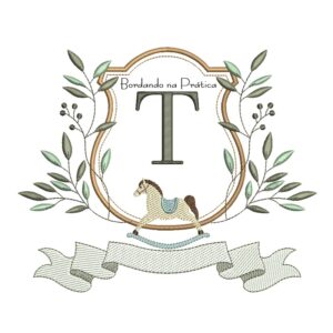 Matriz de Bordado - Alfabeto Cavalinho Letra T