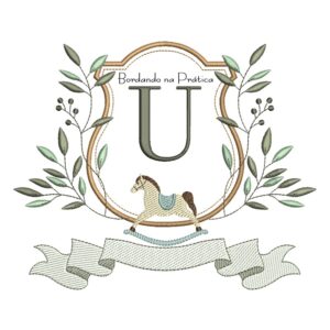 Matriz de Bordado - Alfabeto Cavalinho Letra U