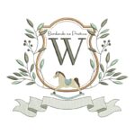 Matriz de Bordado - Alfabeto Cavalinho Letra W