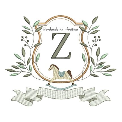 Matriz de Bordado - Alfabeto Cavalinho Letra Z