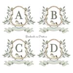 Matriz de Bordado - Coleção Alfabeto Moldura Cavalinho