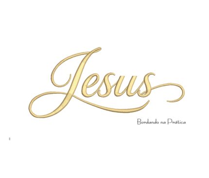Matriz de bordado nome jesus para bordar