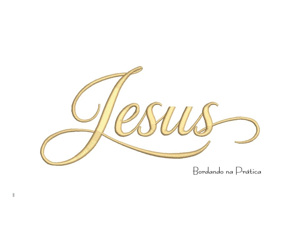 Matriz de bordado nome jesus para bordar