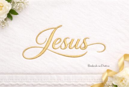 Matriz de bordado nome jesus para bordar bordando na pratica