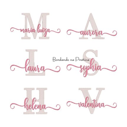 Matriz de Bordado - Coleção Nomes Femininos Sobreposto