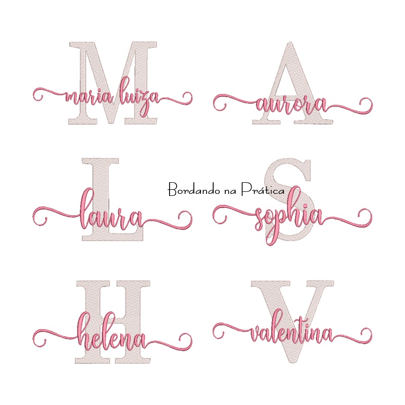 Matriz de Bordado - Coleção Nomes Femininos Sobreposto