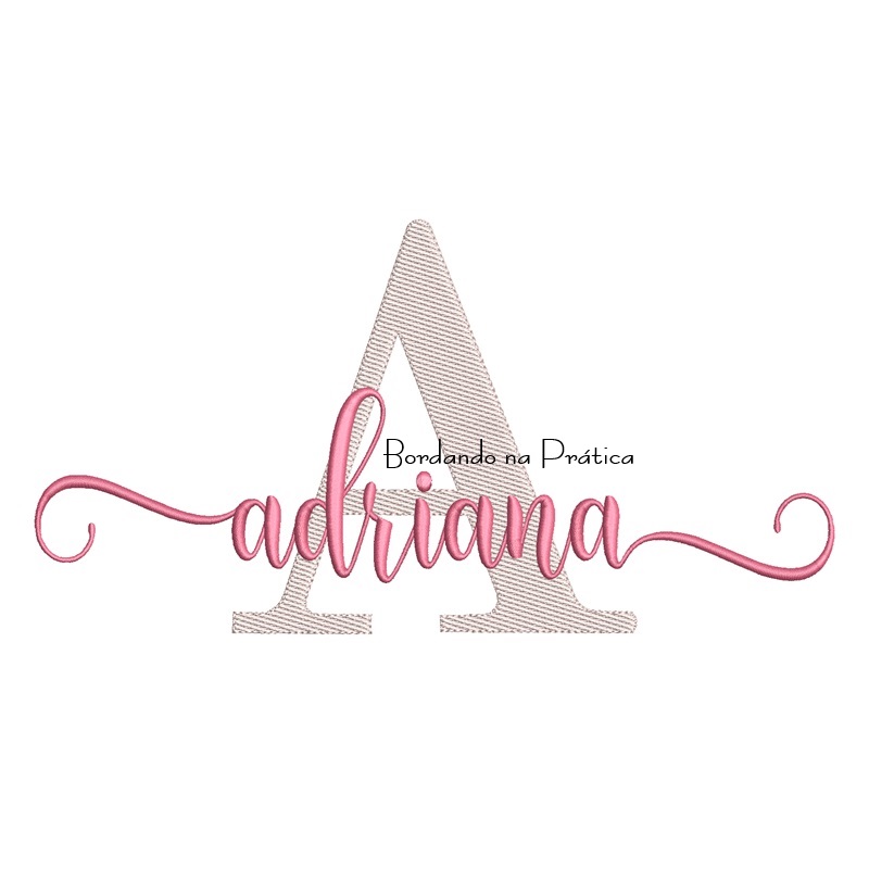 Matriz de Bordado - Nome Adriana Sobreposto Matriz de Bordado - Nome Adriana Sobreposto