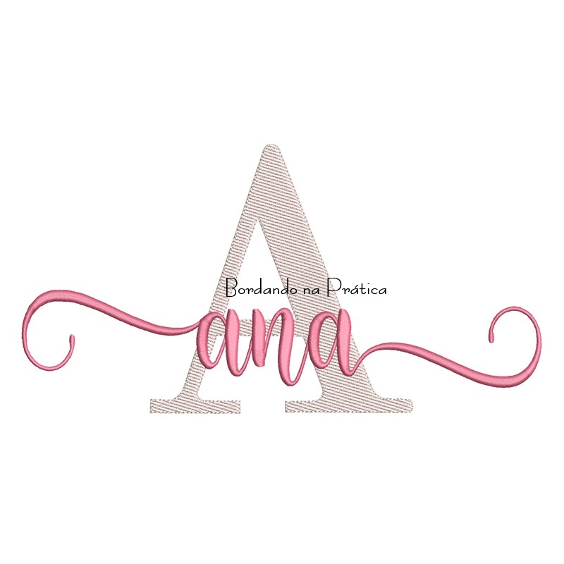 Matriz de Bordado - Nome Ana Sobreposto Matriz de Bordado - Nome Ana Sobreposto