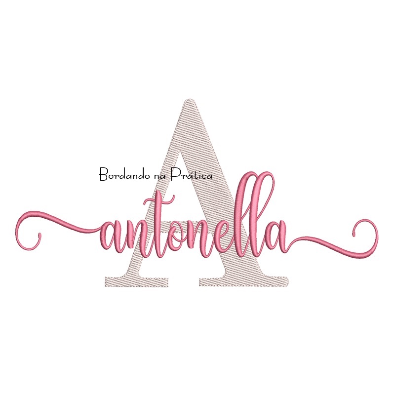 Matriz de Bordado - Nome Antonella Sobreposto Matriz de Bordado - Nome Antonella Sobreposto
