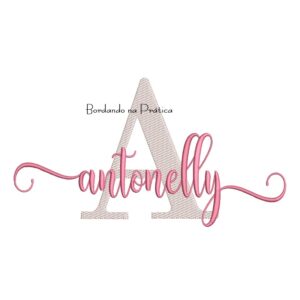 Matriz de Bordado - Nome Antonelly Sobreposto