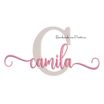 Matriz de Bordado - Nome Camila Sobreposto