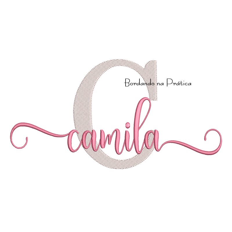 Matriz de Bordado - Nome Camila Sobreposto Matriz de Bordado - Nome Camila Sobreposto