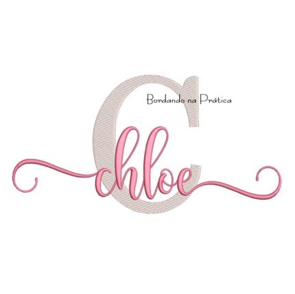 Matriz de Bordado - Nome Chloe Sobreposto