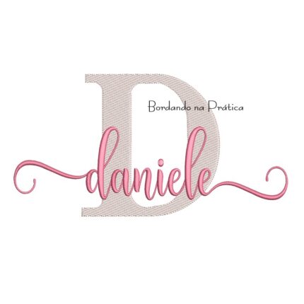 Matriz de Bordado - Nome Daniele Sobreposto
