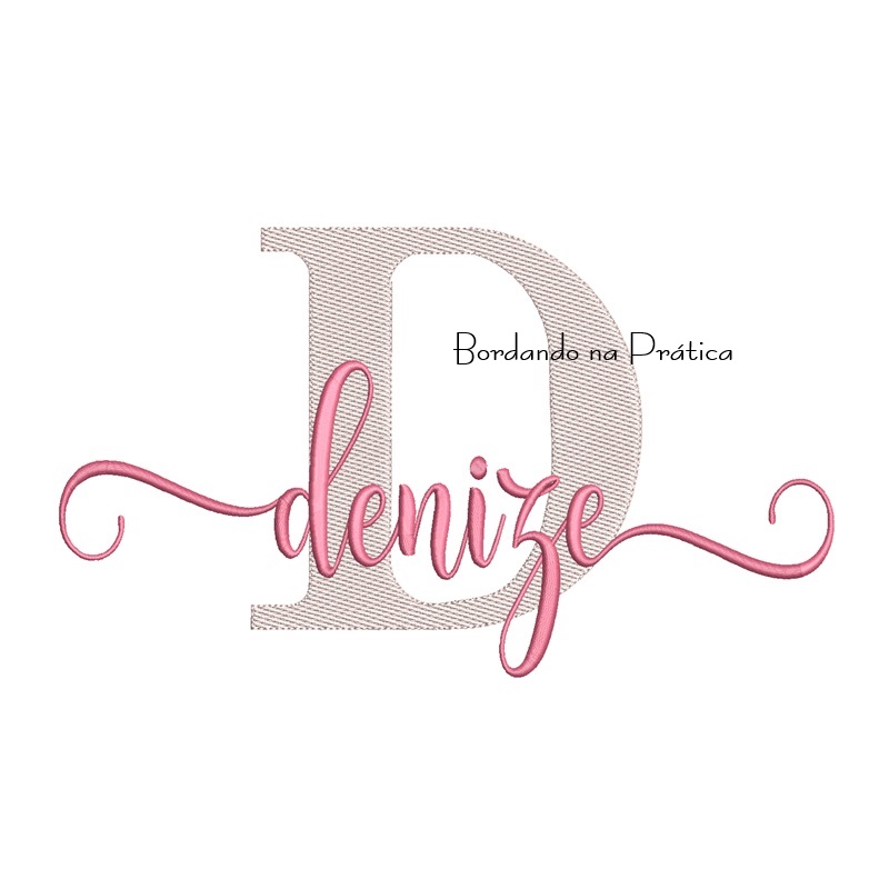 Matriz de Bordado - Nome Denize Sobreposto Matriz de Bordado - Nome Denize Sobreposto