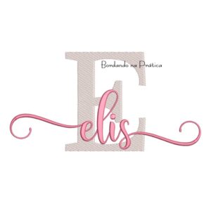 Matriz de Bordado - Nome Elis Sobreposto