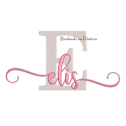 Matriz de Bordado - Nome Elis Sobreposto