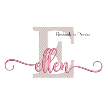 Matriz de Bordado - Nome Ellen Sobreposto