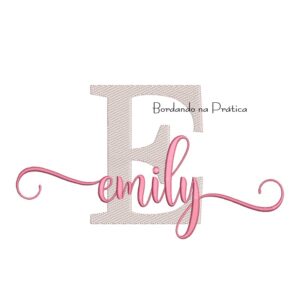 Matriz de Bordado - Nome Emily Sobreposto