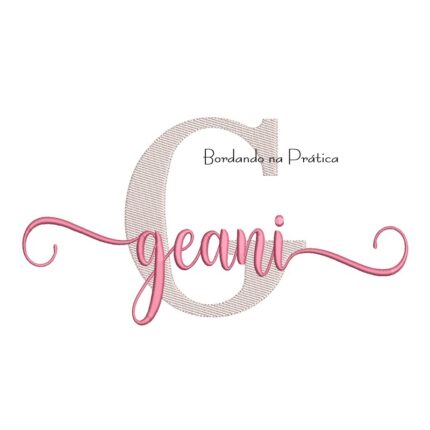 Matriz de Bordado - Nome Geani Sobreposto