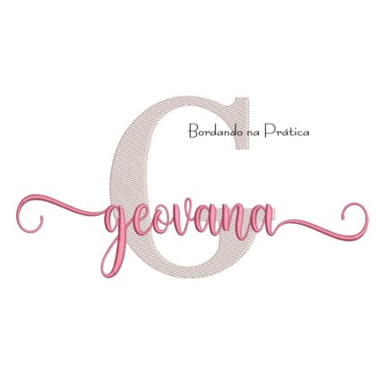 Matriz de Bordado - Nome Geovana Sobreposto