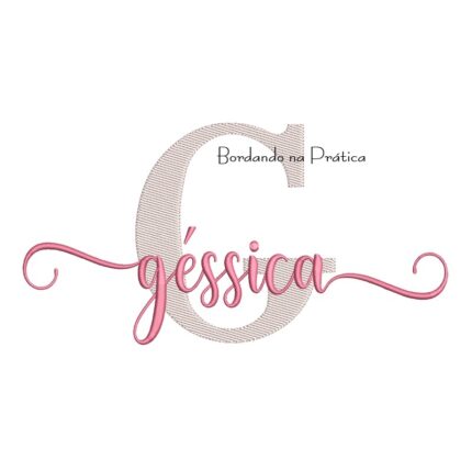 Matriz de Bordado - Nome Géssica Sobreposto