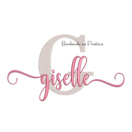 Matriz de Bordado - Nome Giselle Sobreposto