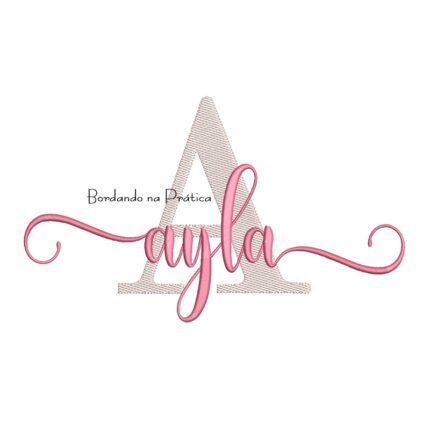 Matriz de Bordar - Nome Ayla Sobreposto