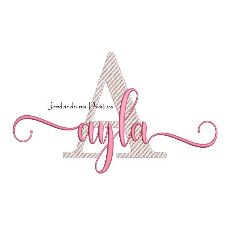 Matriz de Bordar - Nome Ayla Sobreposto Matriz de Bordar - Nome Ayla Sobreposto