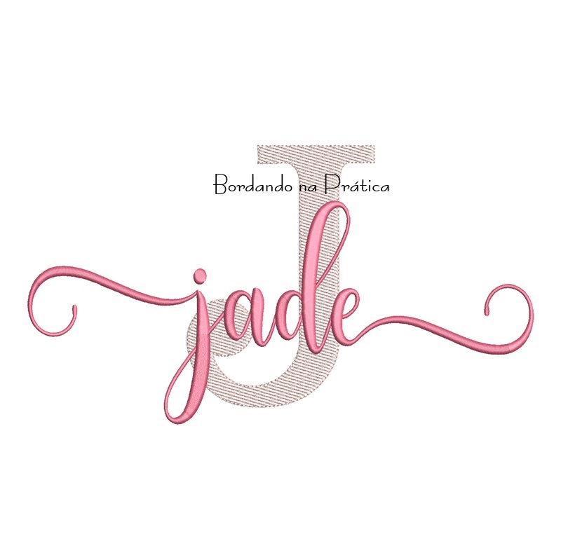 Matriz de Bordado - Nome Jade Sobreposto