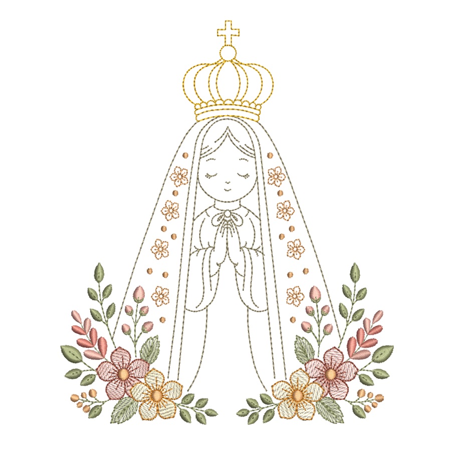 Matriz de Bordado - Nossa Senhora Aparecida Matriz de Bordado - Nossa Senhora Aparecida