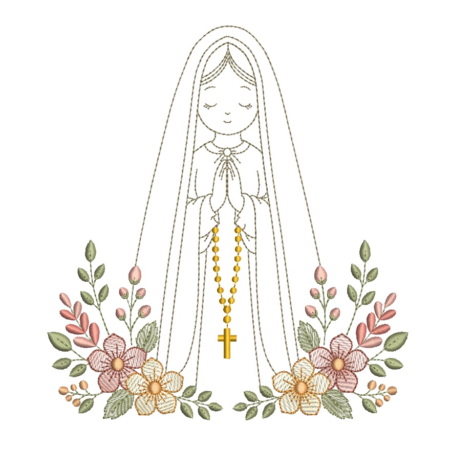 Matriz de Bordado - Nossa Senhora de Fátima Matriz de Bordado - Nossa Senhora de Fátima