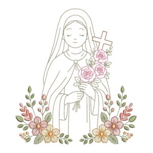 Matriz de Bordado - Santa Teresinha