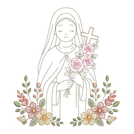 Matriz de Bordado - Santa Teresinha