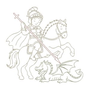 Matriz de Bordado - São Jorge
