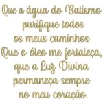 Matriz de Bordado - Frase de Batismo