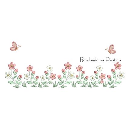 Matriz de Bordado - Jardim Borboletas