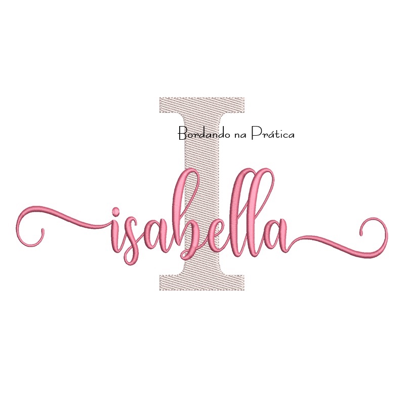 Matriz de Bordado - Nome Isabella Sobreposto Matriz de Bordado - Nome Isabella Sobreposto