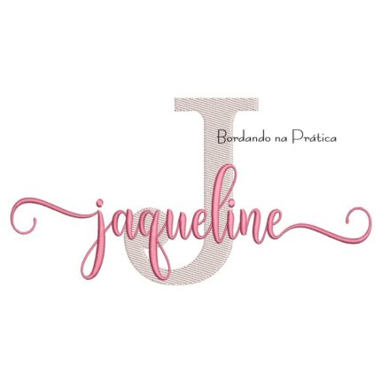 Matriz de Bordado - Nome Jaqueline Sobreposto