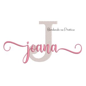 Matriz de Bordado - Nome Joana Sobreposto