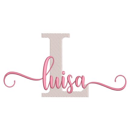 Matriz de Bordado - Nome Luisa Sobreposto