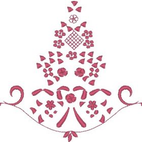 Matriz De Bordado - Matriz Floral Crivo