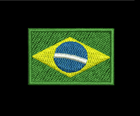 Bordado Bandeira do Brasil