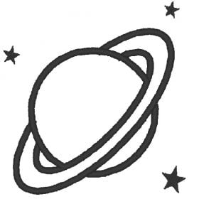 Matriz De Bordado - Saturno