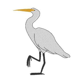 Matriz De Bordado - Garça