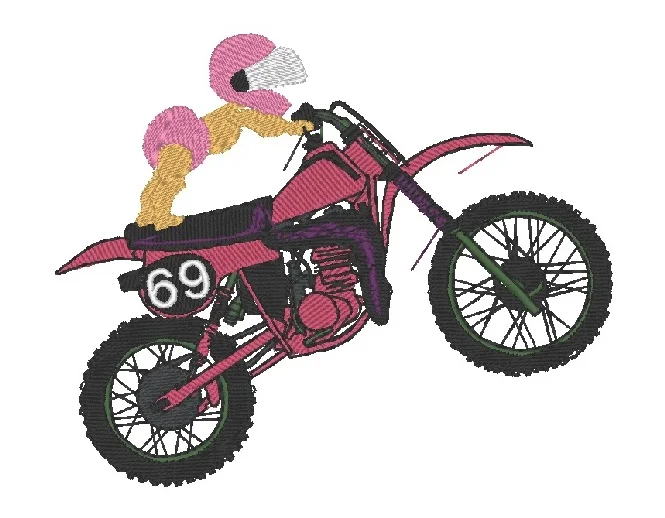 Matriz De Bordado Moto Do Bebê para Bordar. 