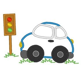 Matriz De Bordado - Carrinho Aplique