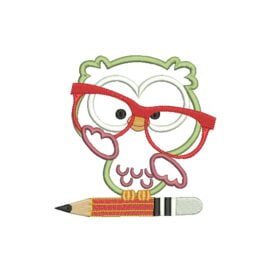 Matriz De Bordado Coruja Aplique para bordar